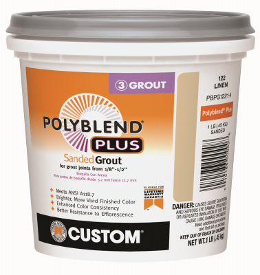 Custom Building Products PBPG1221-4 LB Linen Sanded Grout