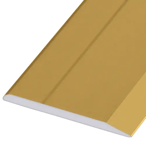 Brite Gold Anodized Aluminum 5/8" Flat Face Mirror Edge Molding  60" Stock Length - pack of 5