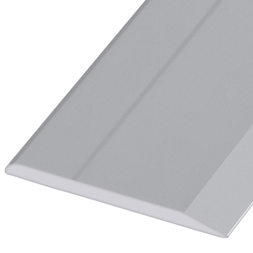 Satin Anodized Aluminum 5/8" Flat Face Mirror Edge Molding 144" Stock Length