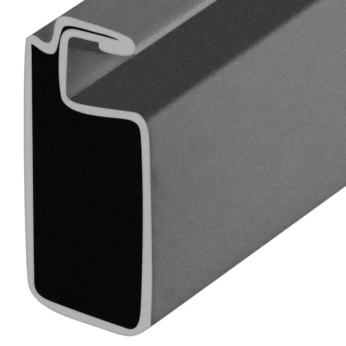 Gray 3/4" x 5/16" Roll Formed Screen Frame -  84" Stock Length