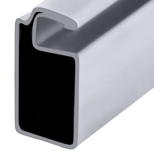 White 3/4" x 3/8" Roll Formed Aluminum Screen Frame -  60" Stock Length - pack of 50