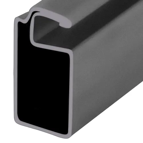 Gray 3/4" x 3/8" Roll Formed Aluminum Screen Frame -  48" Stock Length - pack of 10