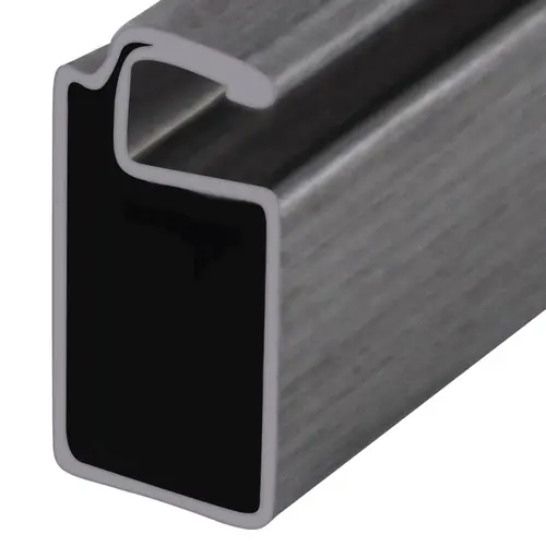 Mill 3/4" x 3/8" Roll Formed Aluminum Screen Frame -  12" Stock Length - pack of 50