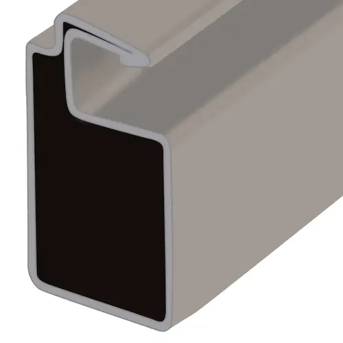 RL Beige 3/4" x 7/16" Roll Formed Aluminum Screen Frame -  84" Stock Length - pack of 10