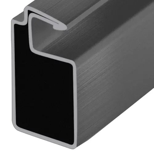 Mill 3/4" x 7/16" Roll Formed Aluminum Screen Frame -  72" Stock Length - pack of 10