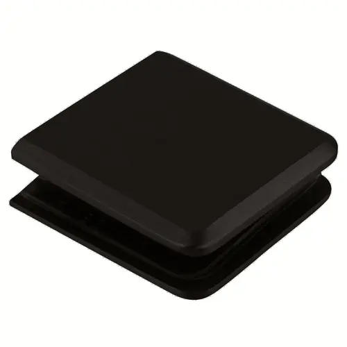 Oil Rubbed Bronze Beveled Style Notch-in-Glass Fixed Panel U-Clamp