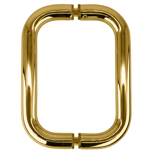 Polished Brass 6" BM Series Back-to-Back Handle Without Metal Washers