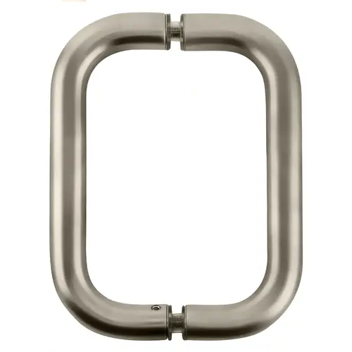 Satin Nickel 6" BM Series Back-to-Back Handle Without Metal Washers