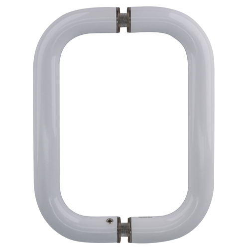 White 6" BM Series Back-to-Back Handle Without Metal Washers