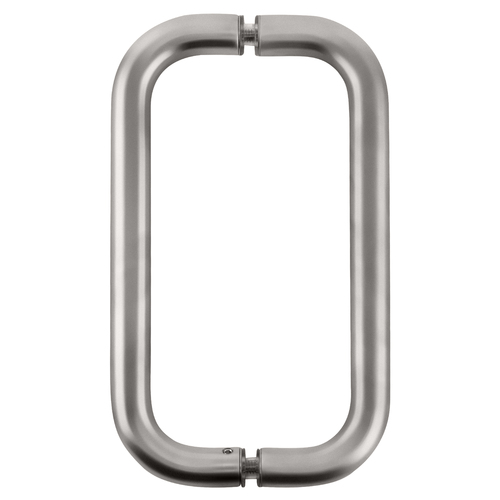 Satin Chrome 8" BM Series Back-to-Back Handle Without Metal Washers