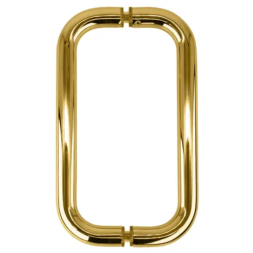 Unlacquered Brass 8" BM Series Back-to-Back Handle Without Metal Washers