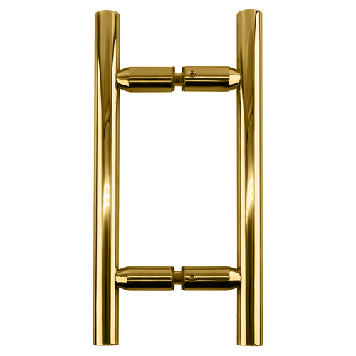 Polished Brass 6" Ladder Style Back-to-Back Pull Handle