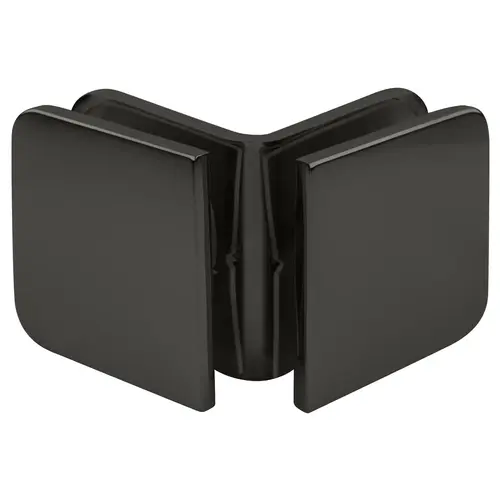 Gun Metal 90 Degree Traditional Style Glass-to-Glass Clamp