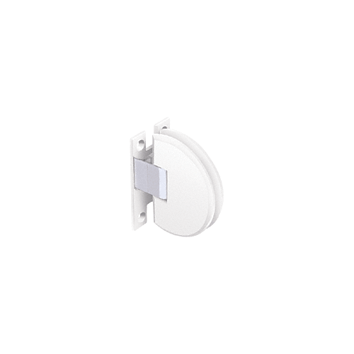 White Classique 037 Series Wall Mount Standard Back Plate Hinge