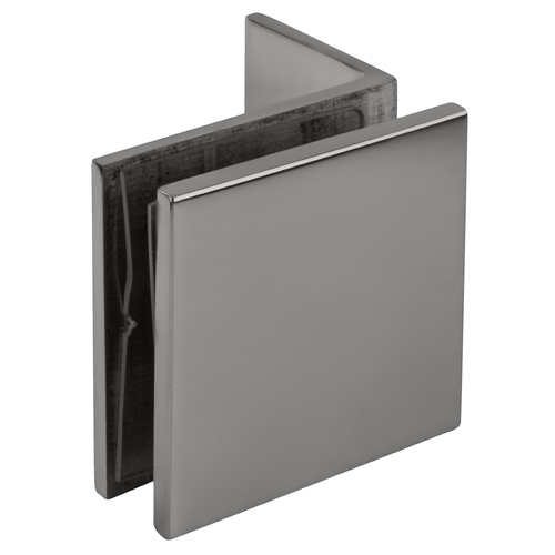 Polished Chrome Fixed Panel Square Clamp With Small Leg