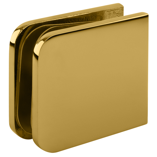 Polished Brass Oversized Fixed Panel U-Clamp