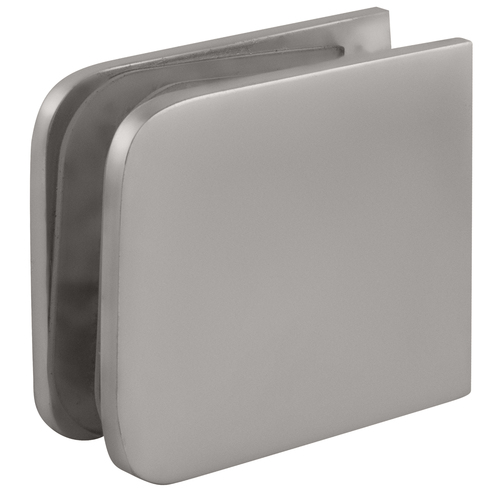 Satin Chrome Oversized Fixed Panel U-Clamp