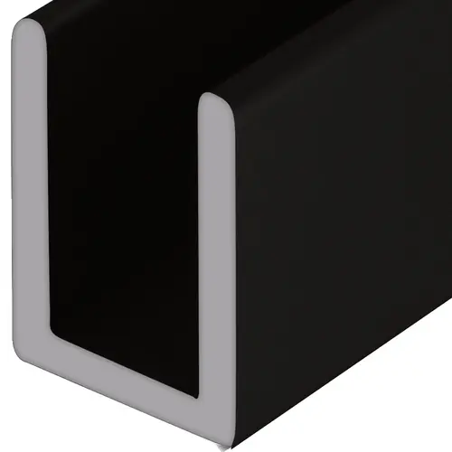 Oil Rubbed Bronze 5/16" Single Aluminum U-Channel -  12" Stock Length - pack of 10