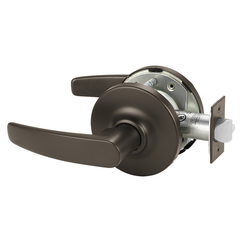 Grade 1 Passage Cylindrical Lock, B Lever, Non-Keyed, Dark Oxidized Bronze Finish, Not Handed Dark Oxidized Bronze