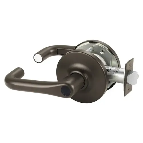 Grade 1 Service Station Cylindrical Lock, J Lever, Less Cylinder, Dark Oxidized Bronze Finish, Not Handed Dark Oxidized Bronze