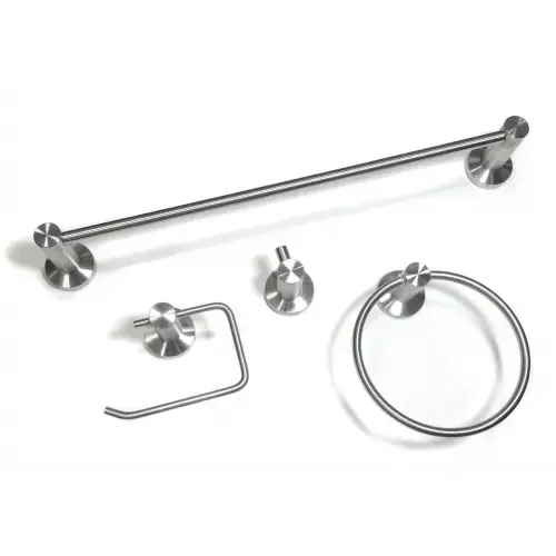 NIRVANA Satin Nickel 4 pc Bath Set