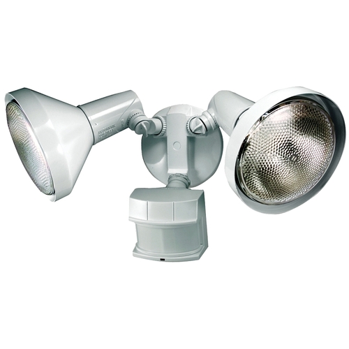 Dualbrite Series Motion Activated Security Light, 120 V, 300 W, 2-Lamp, Halogen Lamp