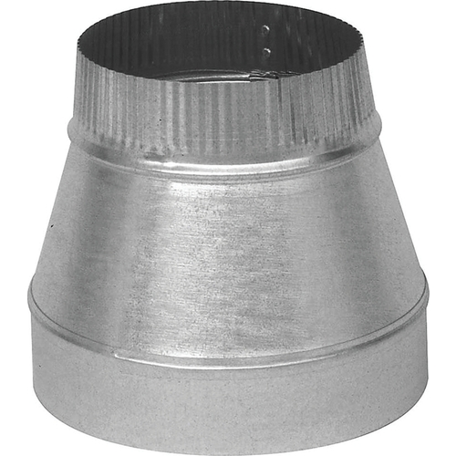 Short Duct Reducer, 28 Gauge, Galvanized Steel