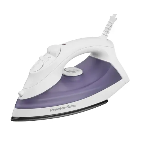 Proctor Silex 17201PS 17201 Non-Stick Steam Iron, 1200 W, 110 V, 12.7 oz Tank, Blast and Fine-Mist Spray