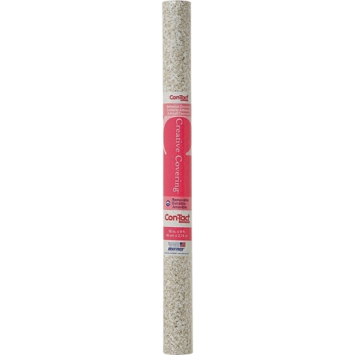 ConTact 09FC9J7312 Contact Paper, 9 ft L, 18 in W, Vinyl, Beige Granite