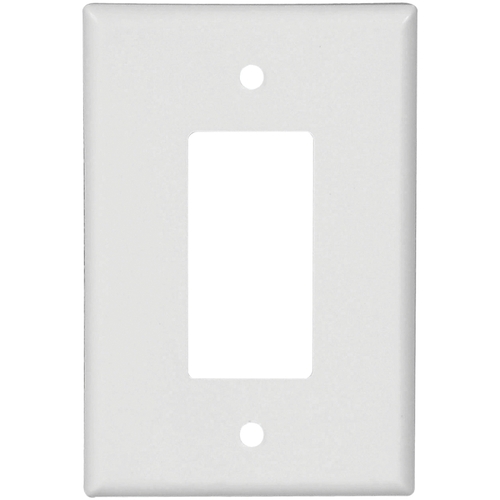 WALLPLATE 1 GANG OVRSZ WHITE - pack of 10