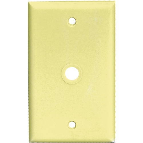 2128 Wallplate, 4-1/2 in L, 2-3/4 in W, 1 -Gang, Thermoset, Ivory, High-Gloss