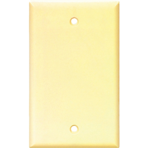 2129 Wallplate, 4-1/2 in L, 2-3/4 in W, 0.08 in Thick, 1 -Gang, Thermoset, Ivory