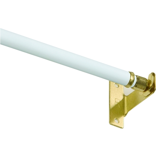 Kenney KN391/1NP KN391/1 Sash Rod, 7/16 in Dia, 28 to 48 in L, White