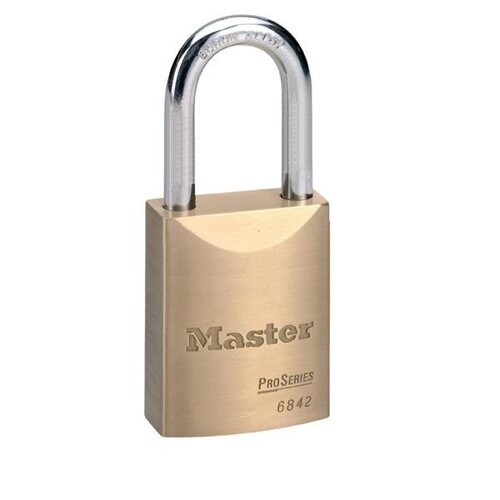 ProSeries Solid Brass Rekeyable Key-in-Knob Padlock with 1-3/4" Body and 1-3/16" Shackle, with 6 Pin Schlage C Keyway