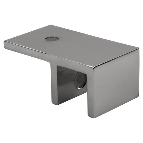 Polished Chrome Ceiling Mount "Sleeve Over" Glass Clamp