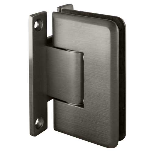 Brushed Satin Chrome Cologne 337 Series Adjustable Wall Mount 'H' Back Plate Hinge