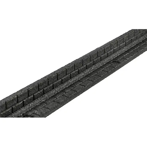 Rubberific RBFE4BK6 Brickface Landscape Edging, 48 in L, L, Rubber, Black