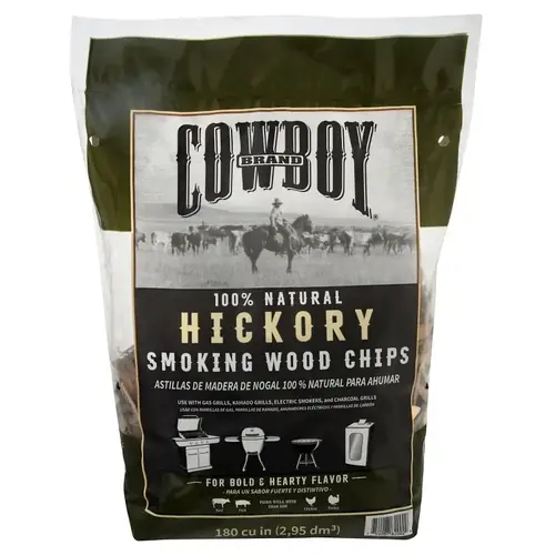 Smoking Chip, 12 in L, Wood, 180 cu-in - pack of 6