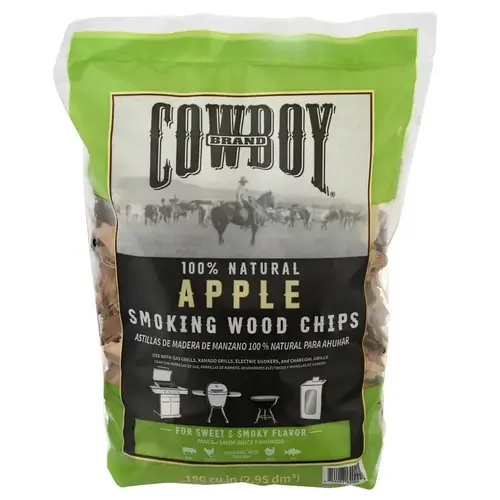 Smoking Chip, 12 in L, Wood, 180 cu-in - pack of 6