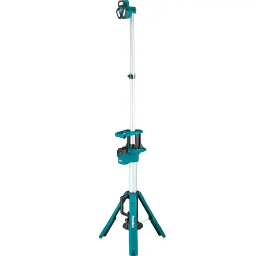 LXT Series Cordless Tower Work/MultiaDirectional Light, 18 V, Lithium-Ion Battery, 12-Lamp, LED Lamp Teal