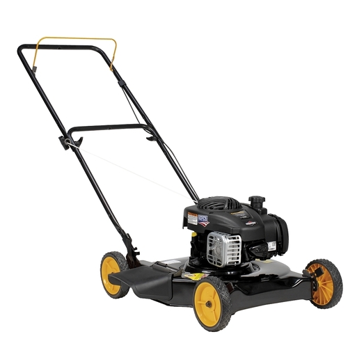 Lawn Mower, Gasoline, 20 in W Cutting, Pull Start