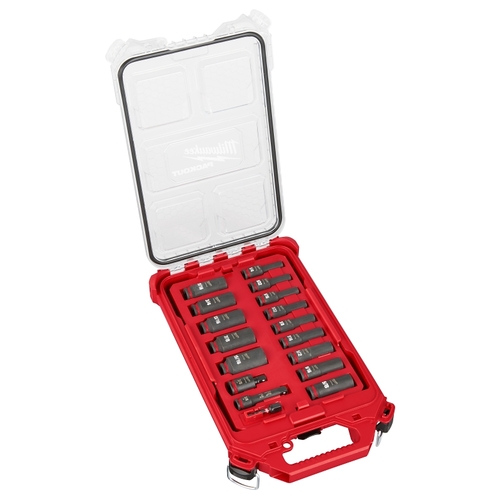 SHOCKWAVE Impact Duty Series Socket Set, Chrome Molybdenum Steel, Specifications: 3/8 in Drive