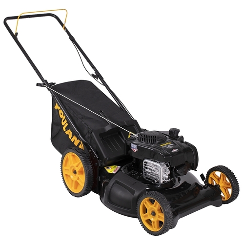 Lawn Mower, 150 cc Engine Displacement, Gasoline, 21 in W Cutting, 1-Blade, Pull Start