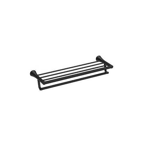 Mikah Series Towel Shelf, Zinc, Matte Black