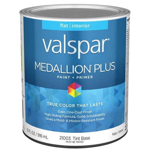 Medallion Plus Interior Paint & Primer - Flat / Tint Base / 1 Quart