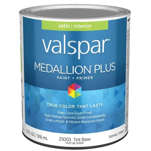 Medallion Plus Interior Paint & Primer - Satin / Tint Base / 1 Quart