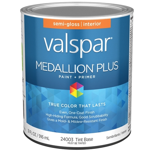 Medallion Plus Interior Paint & Primer - Semi-Gloss / Tint Base / 1 Quart