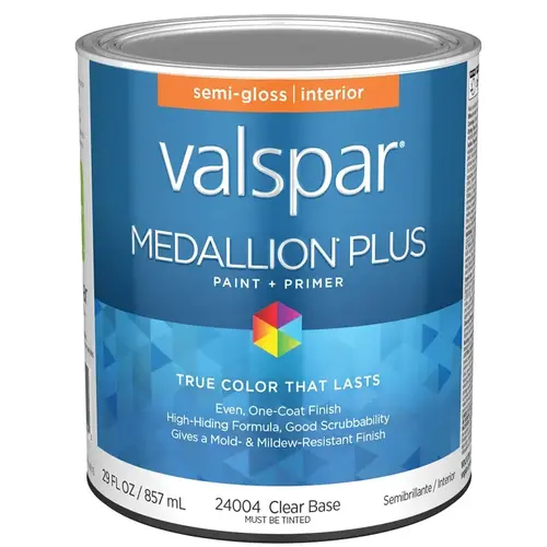 Medallion Plus Interior Paint & Primer - Semi-Gloss / Clear Base / 1 Quart