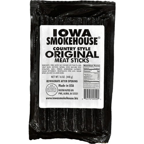 IOWA SMOKEHOUSE IS-16CSN Meat Stick, Original Flavor, 16 oz