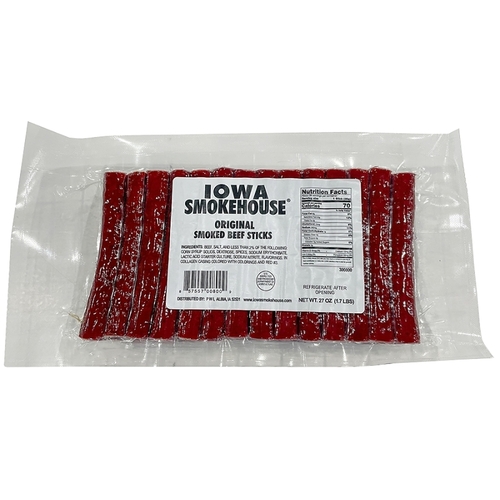 IOWA SMOKEHOUSE IS-SBS27 STICK BEEF SMOKED ORIGINAL27OZ